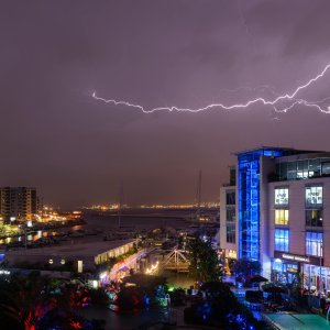Gibraltar lightning